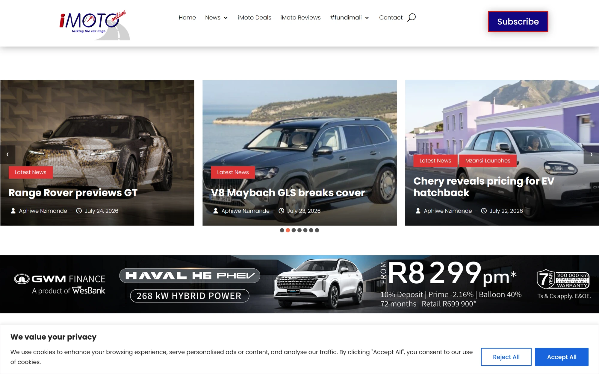 The iMoto Online digital showroom